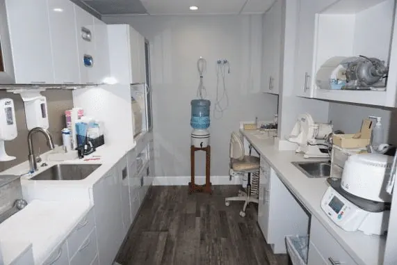 The instrument sterilization area in Suite 109 at Dentistry in Paradise.